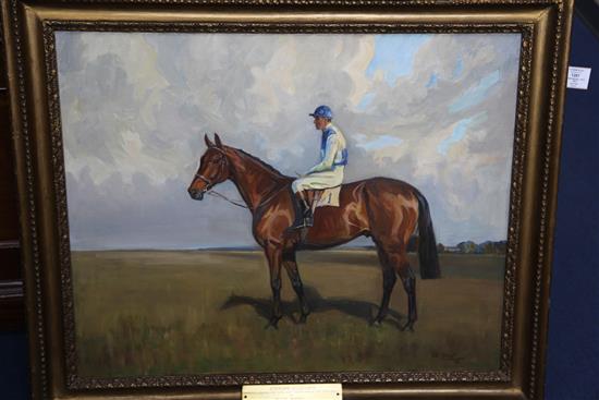 § Peter Biegel (1913-1987) The Sterope with jockey up (Cambridgeshire 1948 and 1949), Royal Hunt Cup 1949, Duke of York Stakes 1949 etc
